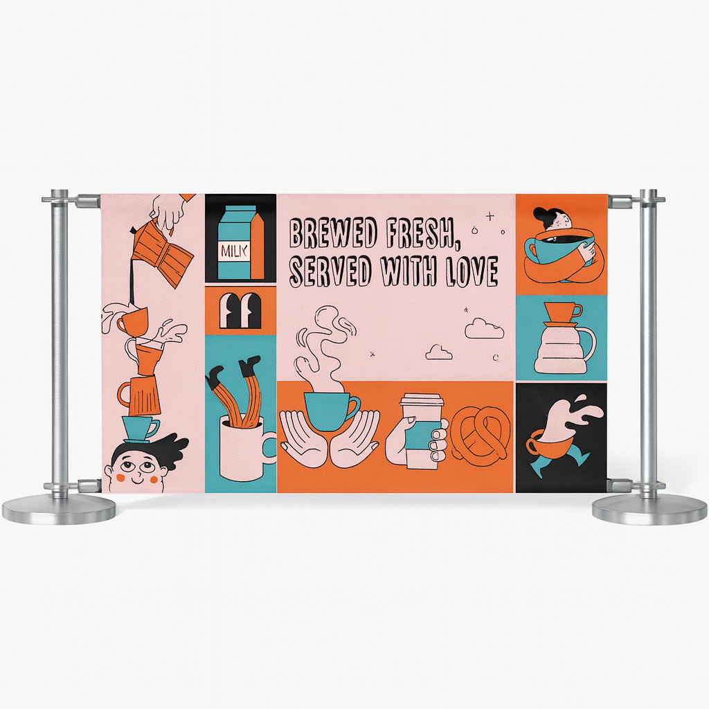 Printed Café Barriers