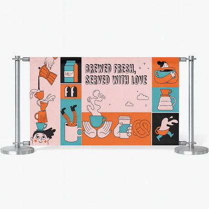 Printed Café Barriers