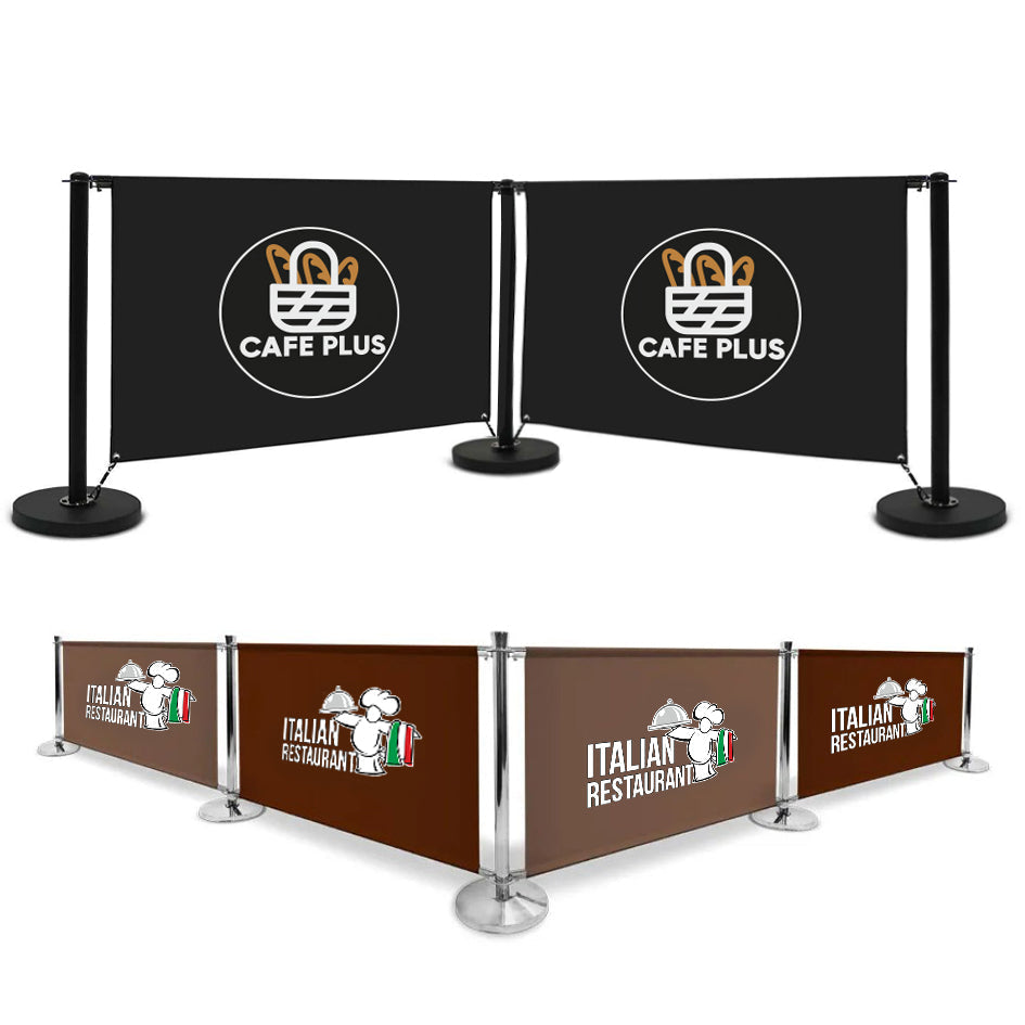 Printed Café Barriers