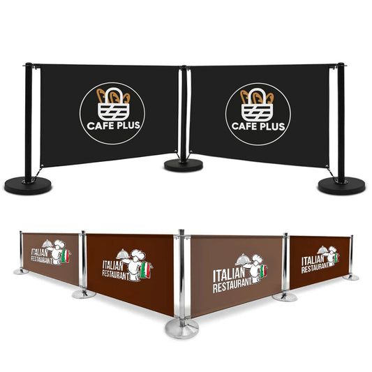 Printed Café Barriers