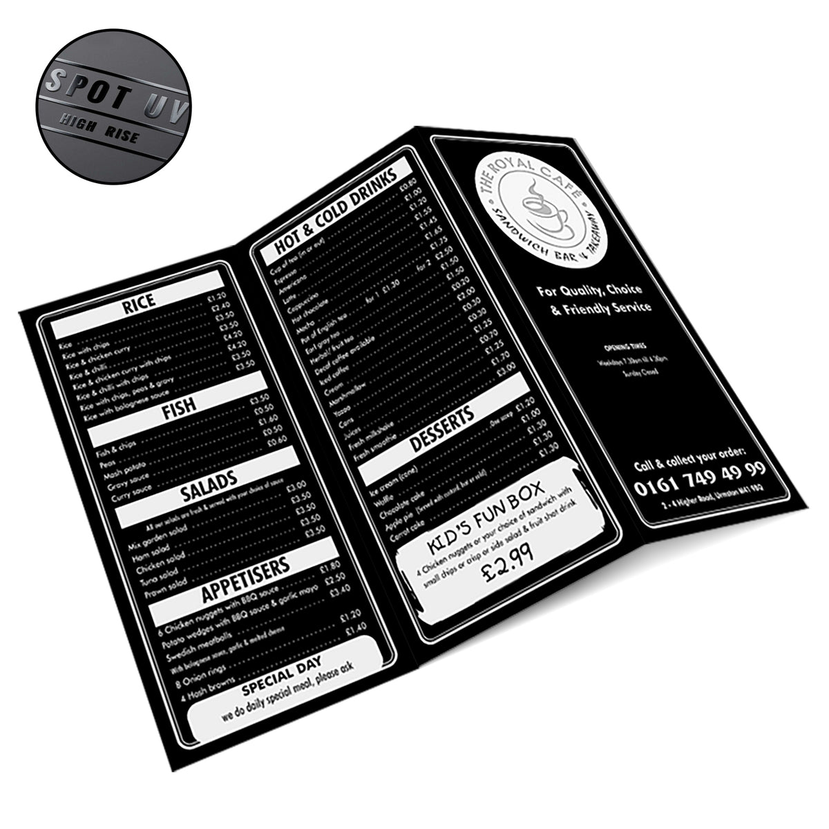 Spot UV Z-Fold Leaflets