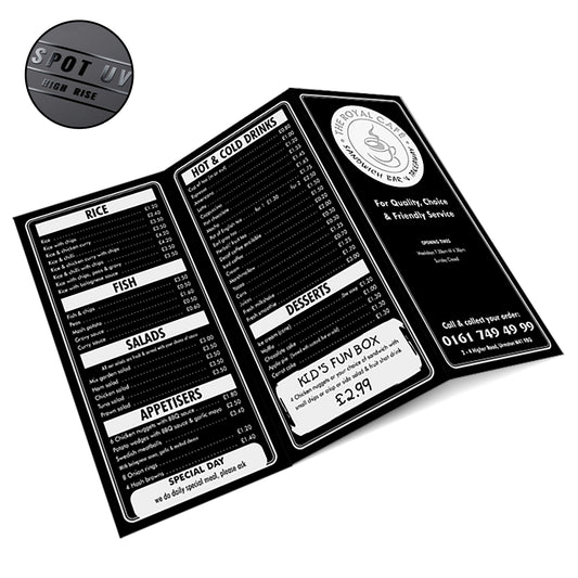 Spot UV Z-Fold Leaflets